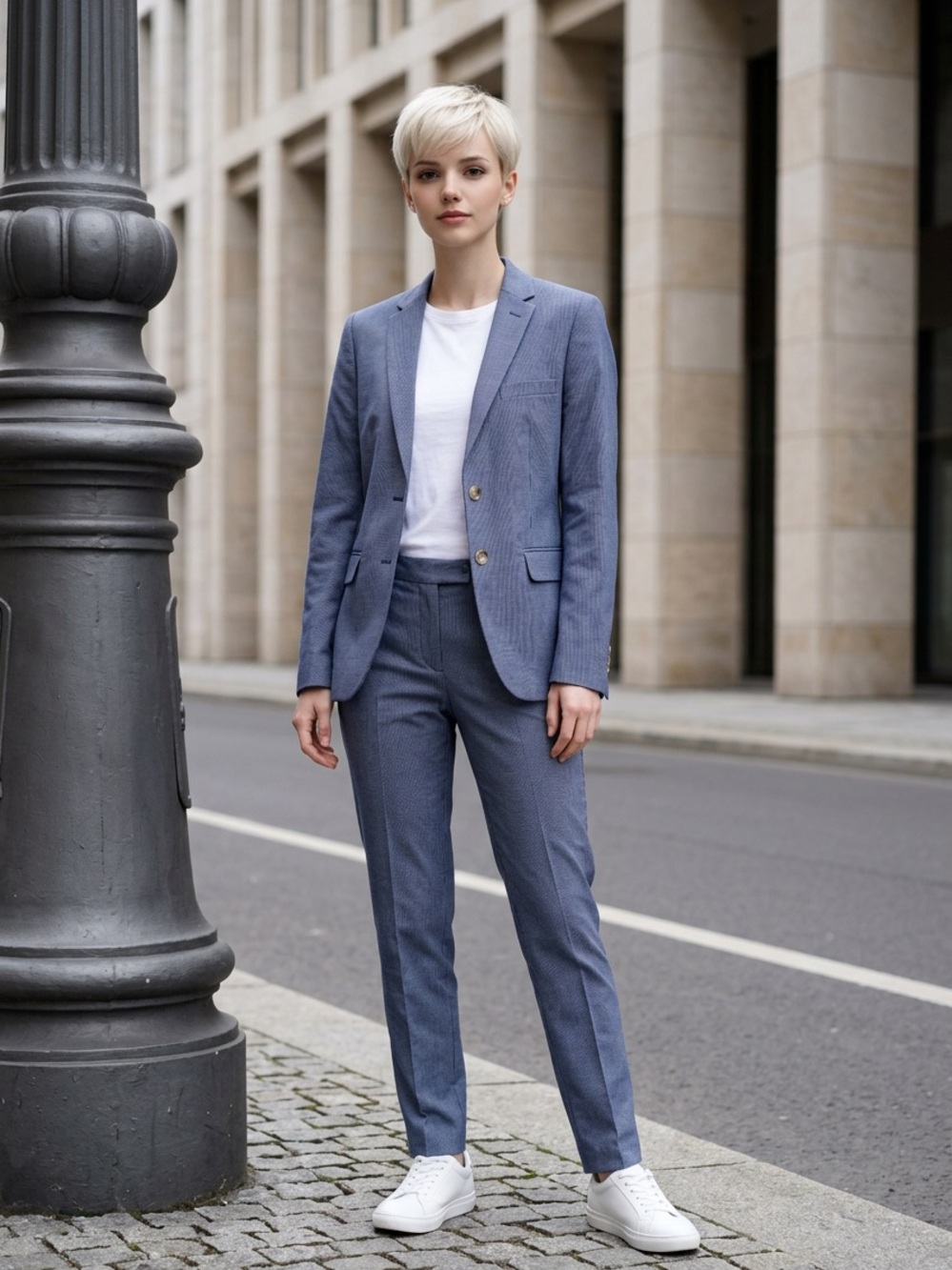 Ralph Lauren Blue Satin-Lined Blazer